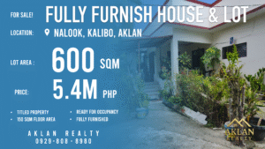 600 sqm nalook, kalibo house and lot
